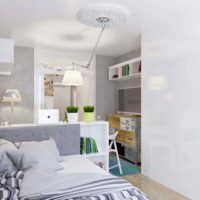 un exemple de studio intérieur lumineux de 20 m²