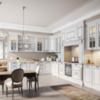 the idea of a bright style kitchen in a classic style photo