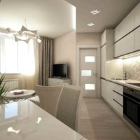 Un exemple de design de cuisine lumineux 13 m² image