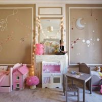 the idea of a beautiful style of a child’s room for a girl photo