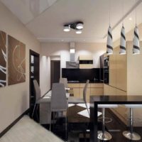 idea of a beautiful kitchen interior in a country house photo