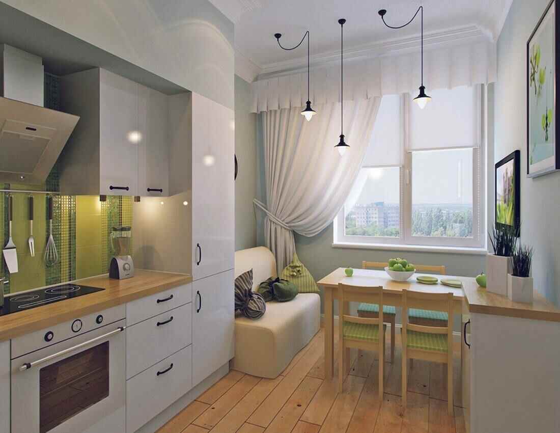 the idea of a beautiful kitchen decor 12 sq.m
