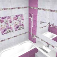 idea of a bright interior laying tiles in the bathroom picture