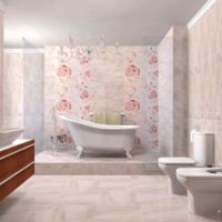 option of unusual decor laying tiles in the bathroom picture