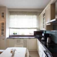 idea of an unusual interior of the kitchen 12 sq.m photo