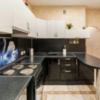 cuisine 3 par 3 design photo