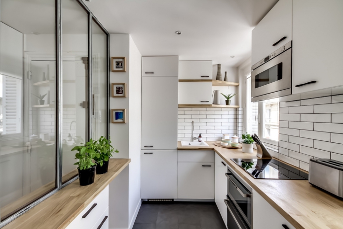 meubles encastrés dans la cuisine 5 m²