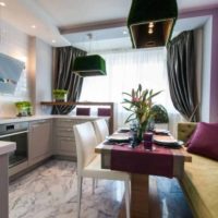 cuisine avec canapé confortable