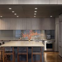 conception de cuisine de haute technologie