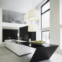 casque de design de cuisine high-tech