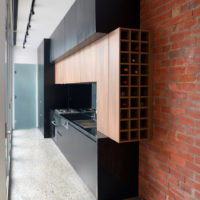 photo intérieure de cuisine high-tech