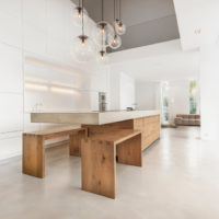 design de lumière de cuisine high-tech