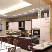 kitchen combined with a balcony photo