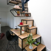 conception inhabituelle des escaliers dans la maison