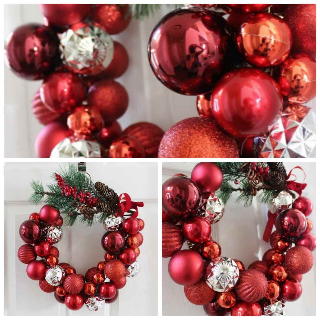 do-it-yourself idea of using a light Christmas decor wreath