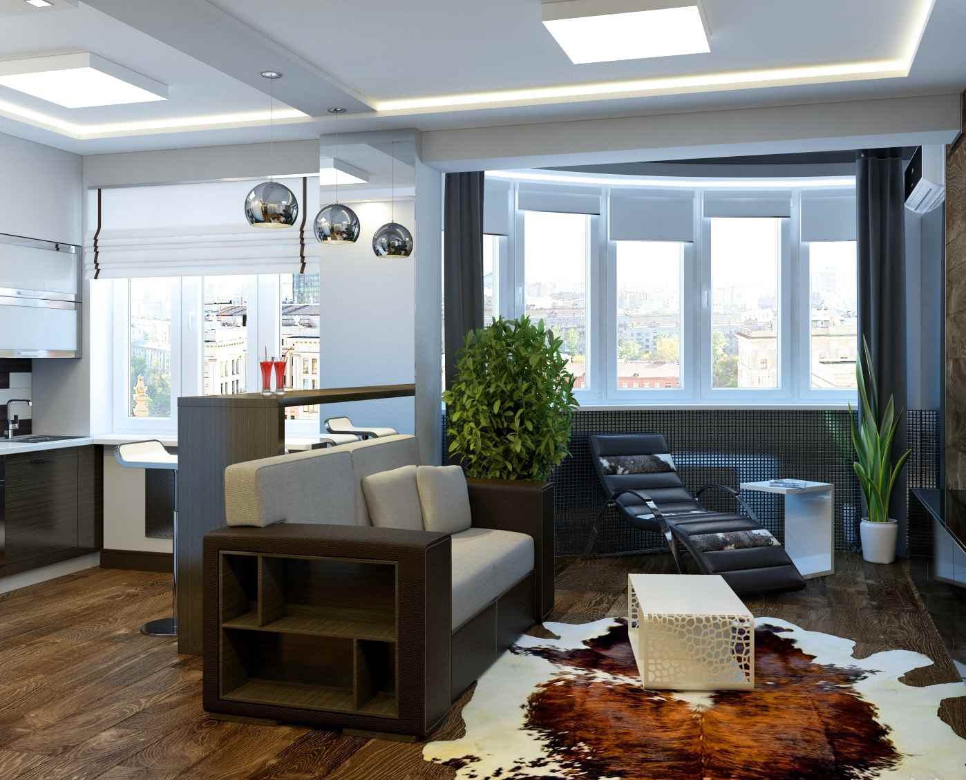 l'idée d'un studio lumineux de 20 m²