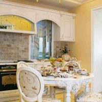 the idea of an unusual kitchen design 12 sq. m picture