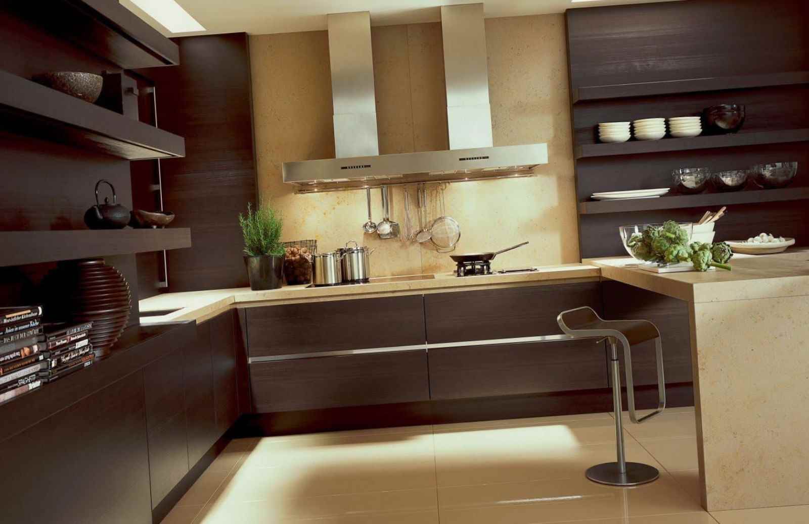 the idea of a beautiful kitchen decor in a country house