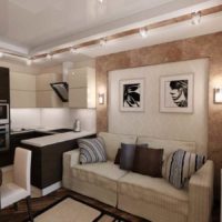 variante de l'intérieur lumineux du studio photo 20 m²