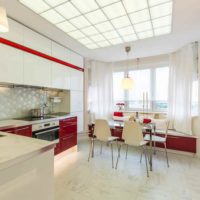 the idea of a bright kitchen design 12 sq.m picture