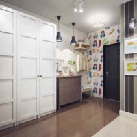 The idea of an unusual interior hallway in a private house photo