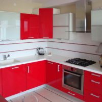 idea of a beautiful kitchen interior with gas water heater photo