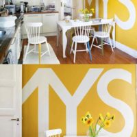 the idea of using beautiful yellow in the decor of an apartment photo