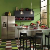 the idea of a bright interior kitchen 12 sq.m picture