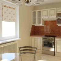 the idea of an unusual kitchen design in a classic style photo