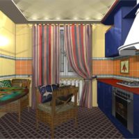 Un exemple de décor de cuisine clair 13 m² image