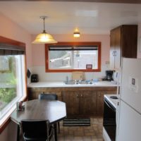 kitchen combined with a balcony design