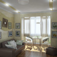 kitchen combined with a balcony