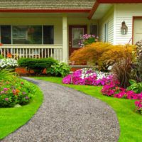 the idea of using beautiful garden paths in landscape design photo