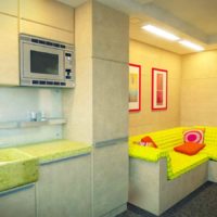 the idea of a bright design of the living room 15 sq.m photo