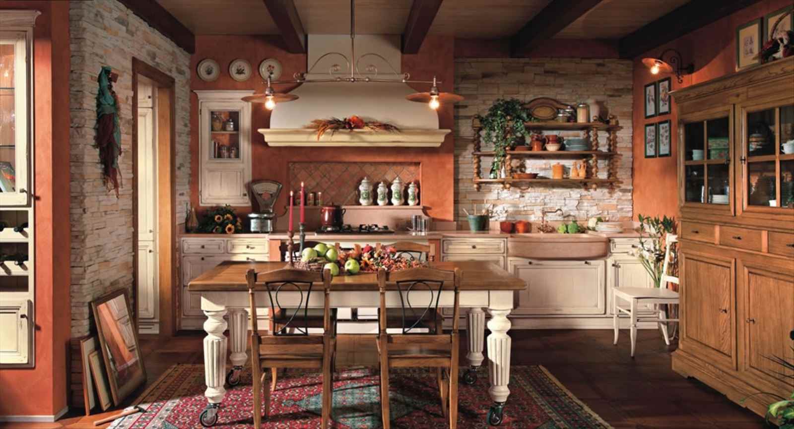 the idea of a beautiful rustic design kitchen