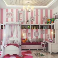 idea of bright design of a child’s room for a girl photo