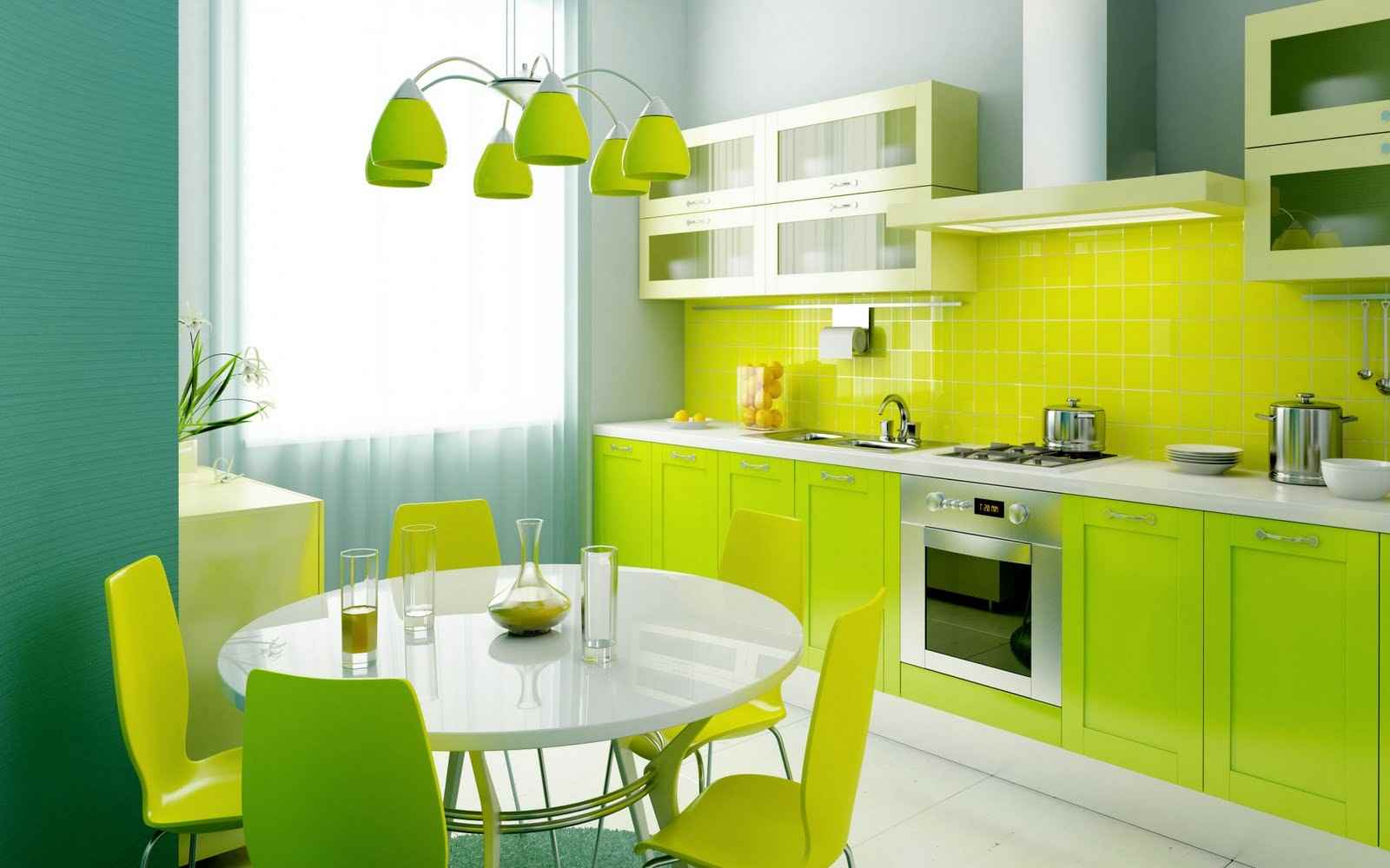 the idea of a bright style kitchen 12 sq.m