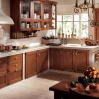 the idea of a beautiful kitchen design in a rustic style photo