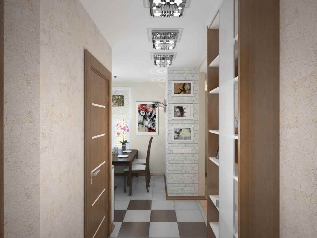 the idea of a beautiful design of a small hallway