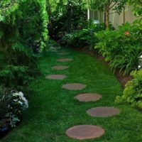idea of using unusual garden paths photo