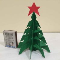 option to create a beautiful Christmas tree from cardboard yourself photo