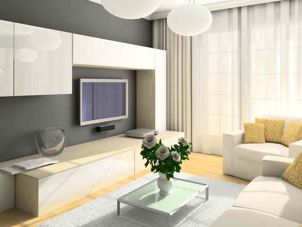 the idea of a beautiful living room interior of 15 sq.m