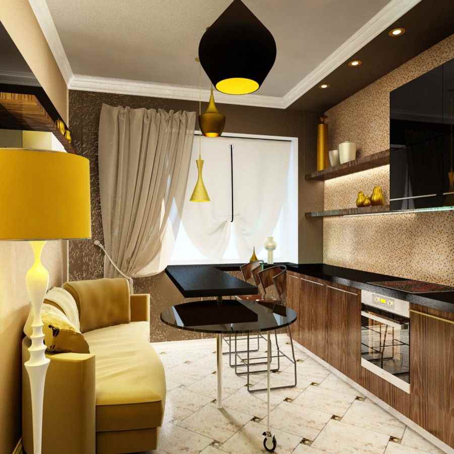 un exemple d'un style de cuisine insolite de 13 m²