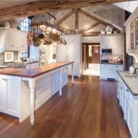the idea of a bright rustic design kitchen picture