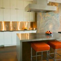 the idea of a bright style kitchen 12 sq. m picture