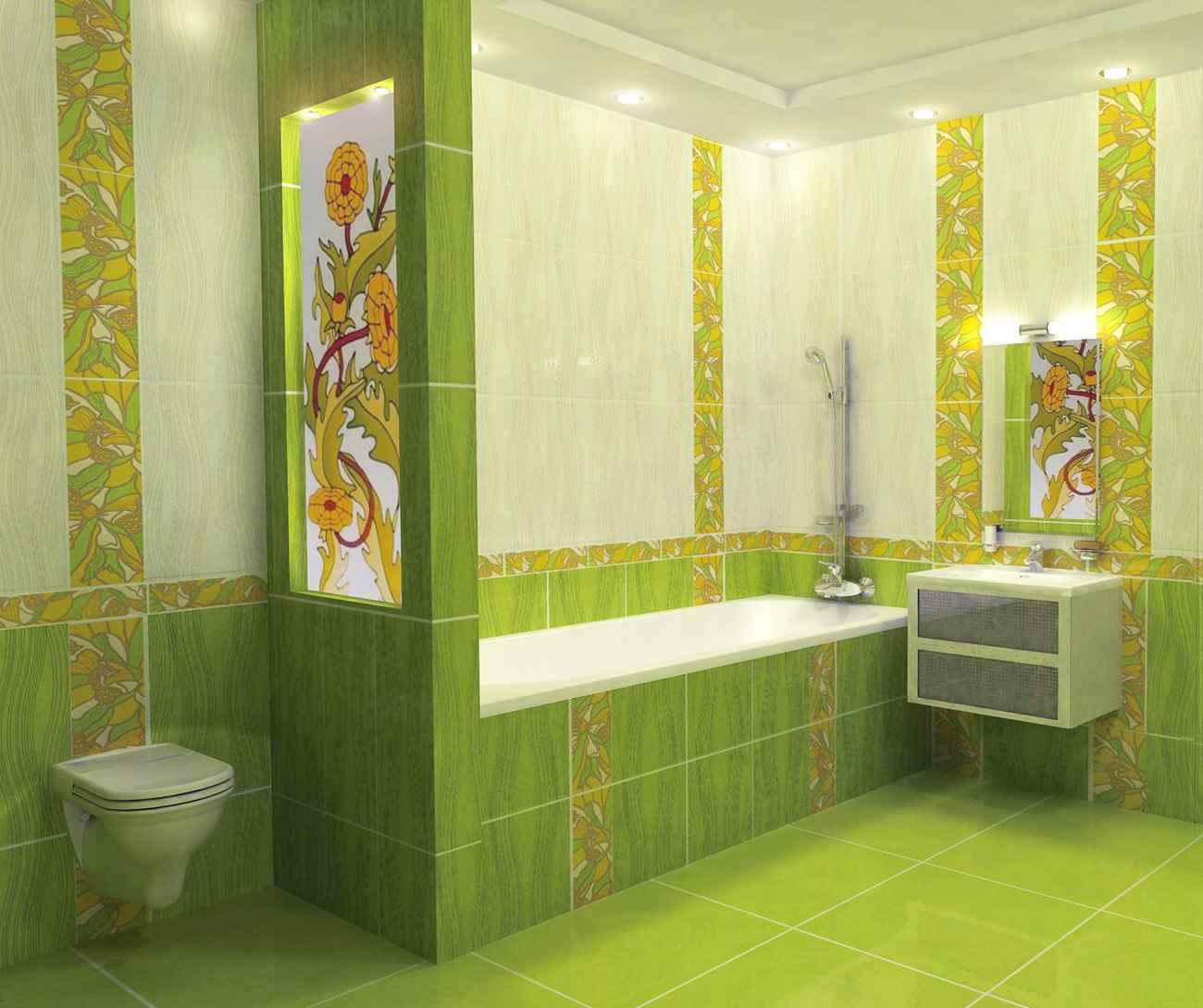 the idea of a beautiful design laying tiles in the bathroom