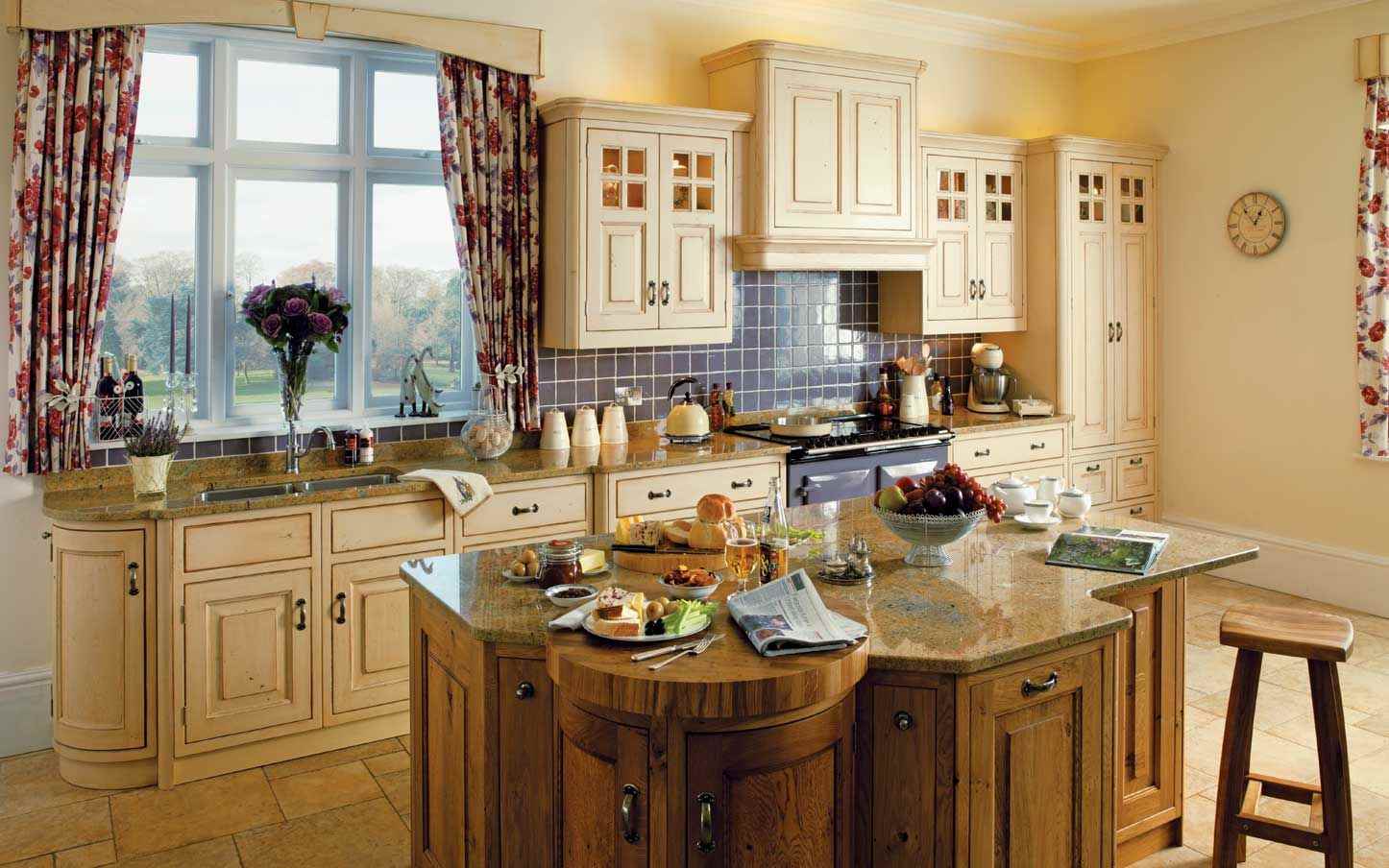 The idea of a light rustic design kitchen