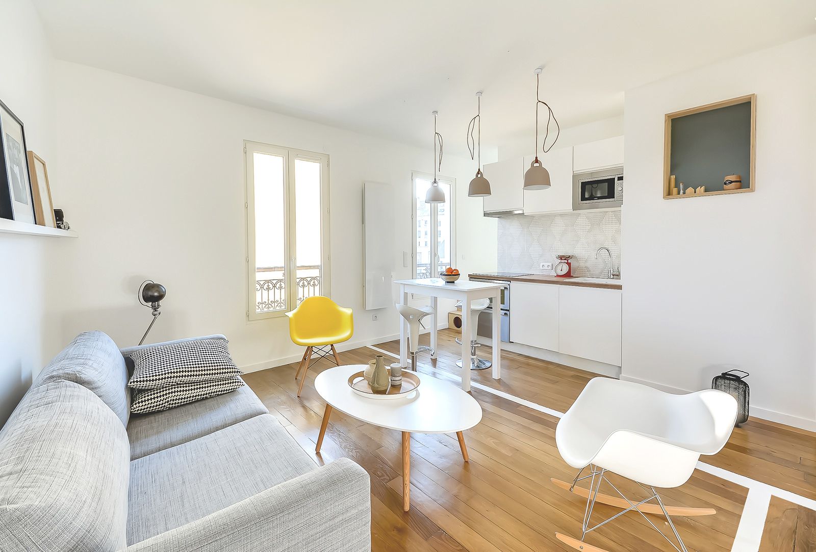 minimalisme dans un appartement de 30 m2