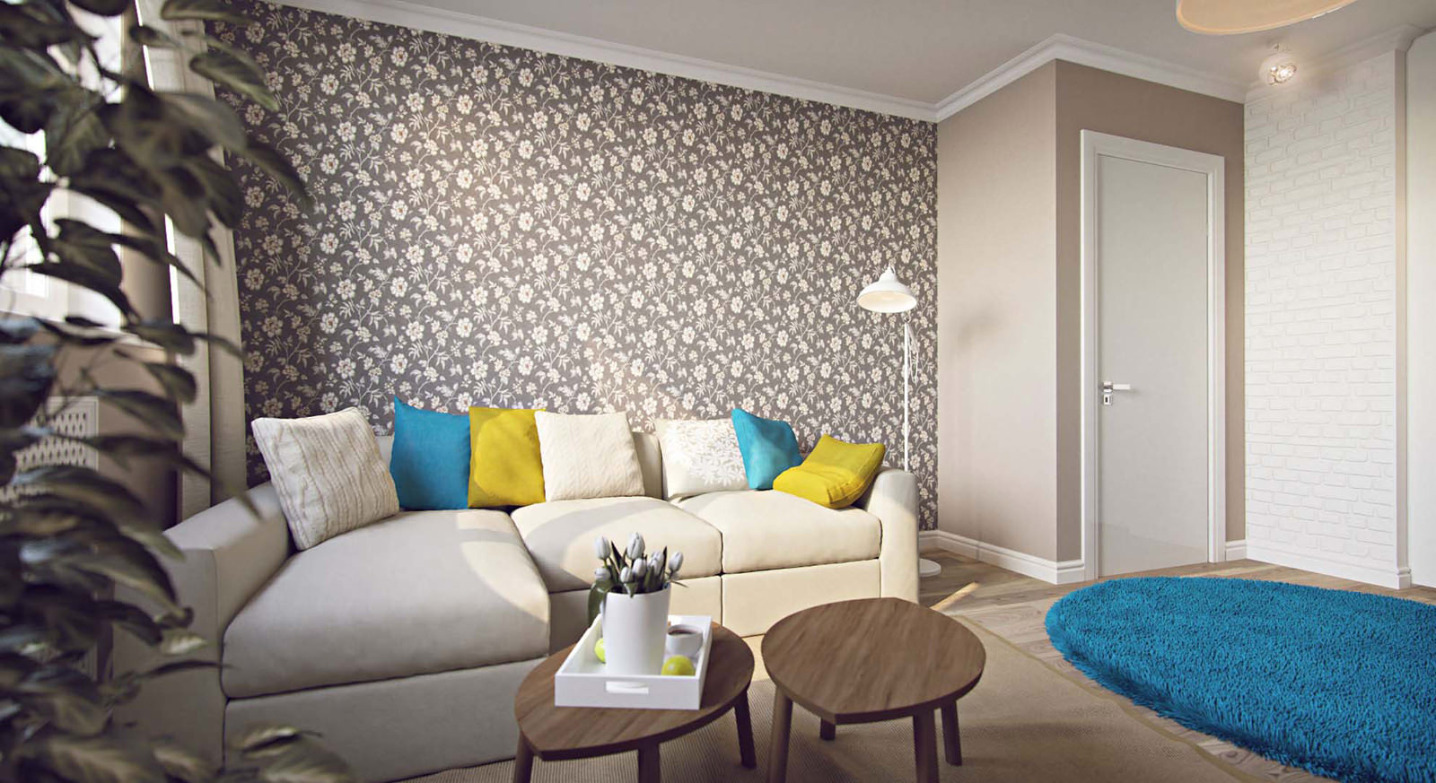 Design d'une pièce 45 m²