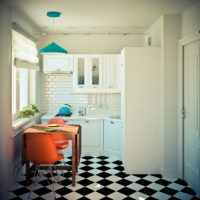 projet d'un studio d'angle de 45 m2